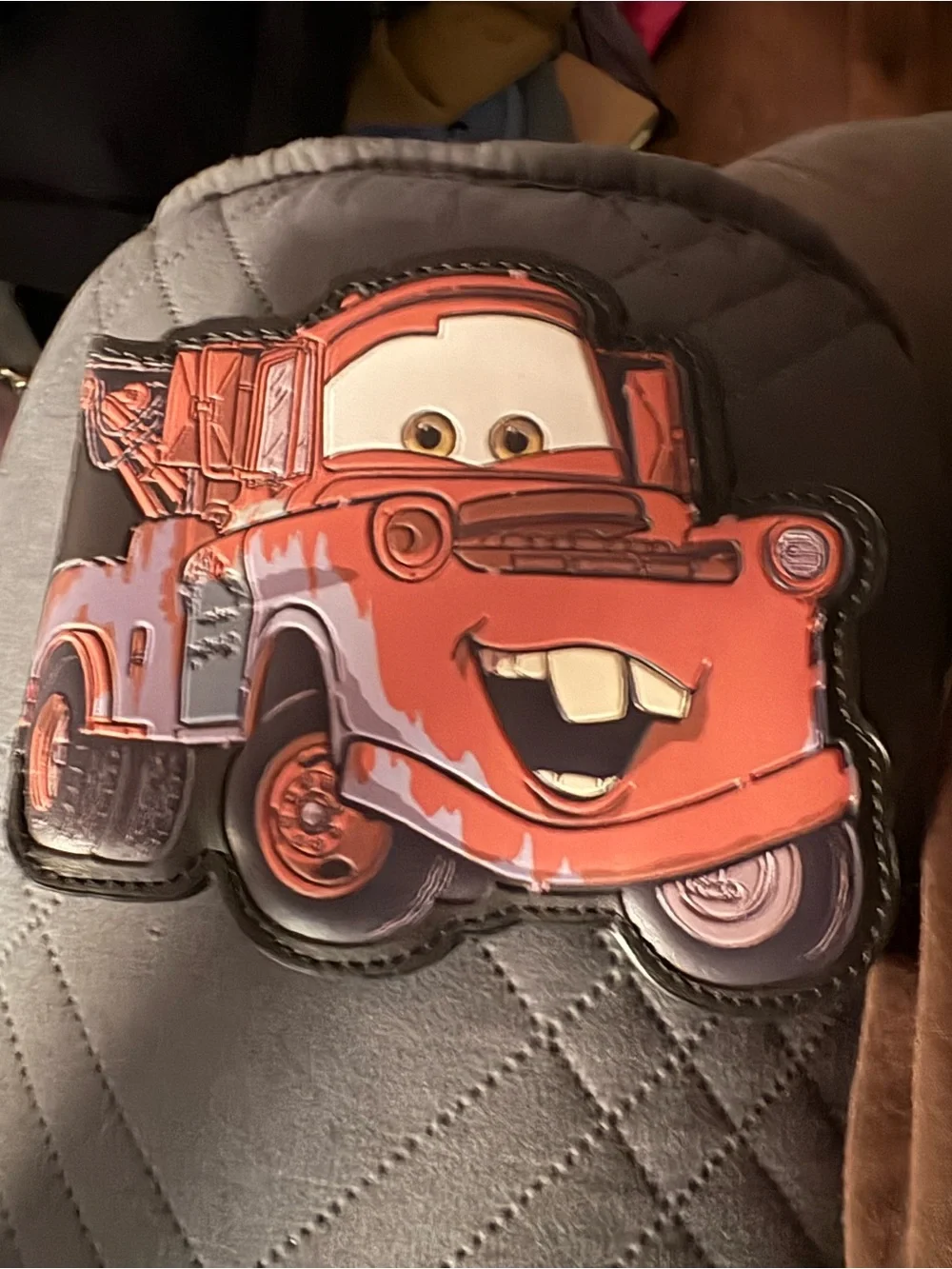 NEW Disney x Pixar CARS Tow MATER Vegan Leather Bi-Fold Figural Billfold Wallet